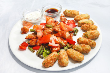 meat with vegetables