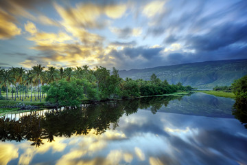 Fototapeta premium Etang de Saint-Paul - Ile de La Réunion