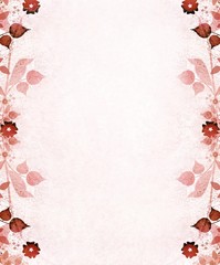 Romantic floral vintage frame