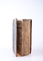 Old worn bible standing