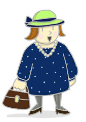 おめかしして、今日はお出かけ