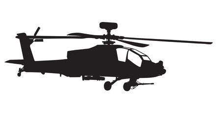 AH-64 Apache Longbow helicopter silhouette