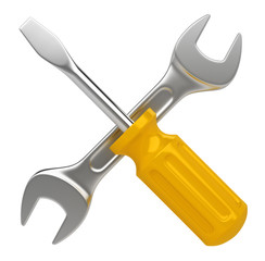Outils sur fond blanc 1