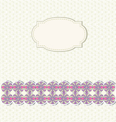 Vector vintage background and frame