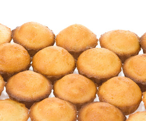 muffin cakes isolated on white
