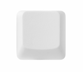 Blank computer key with clipping path