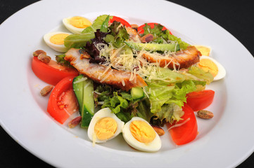 beautiful and tasty food on a plate
