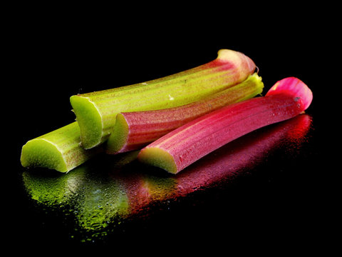Rhubarb stalks