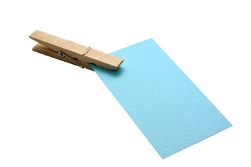 isolate wood clamp and clip with paper note
