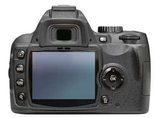Photo camera isolated on white