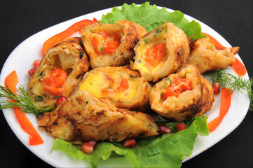 beautiful and tasty food on a plate