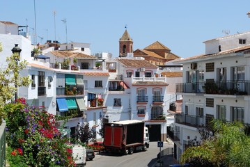 Village street, Torrox, Andalusia, Spain © Arena Photo UK © arenaphotouk