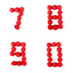 BUCHSTABEN aus Fruchtgummi