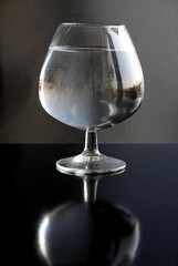some water in glass