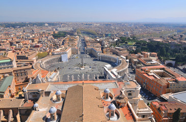 Aerial view of Rome, Italy