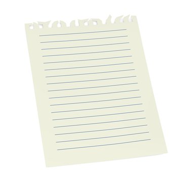 3d render of small paper for notes