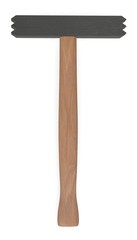 3d render of hammer tool
