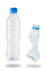 plastic bottle for recycled. isolated white