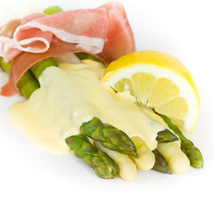 Spargel mit Schinken