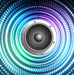 abstract bright colorful speaker vector