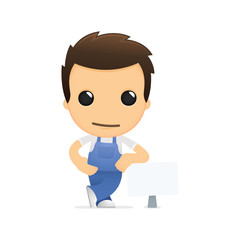 funny cartoon mechanic