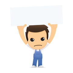 funny cartoon mechanic