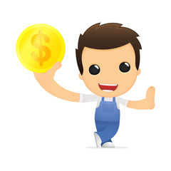 funny cartoon mechanic