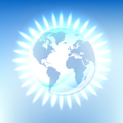 Pure natural energy planet