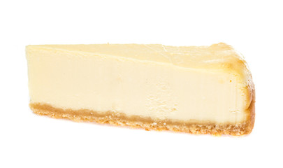 Cheesecake isolated on white background