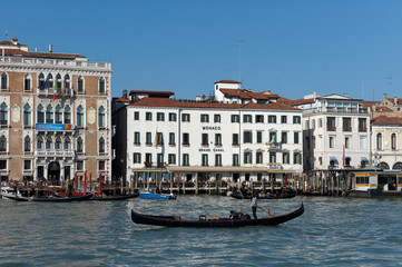 Fototapeta na wymiar Venice gondola in grand canal