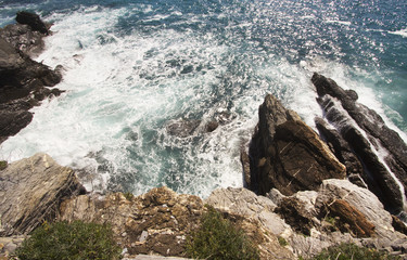 wild cliff aerial view