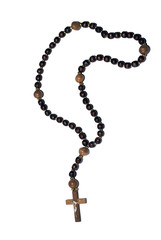 Fototapeta premium wooden rosary with a cross