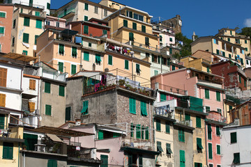 Fototapeta na wymiar Riomaggiore - one of the cities of Cinque Terre in italy