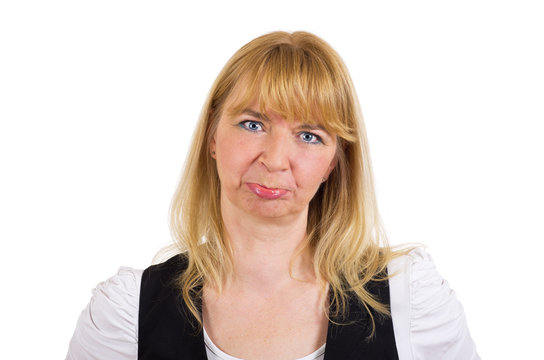 traurige Frau