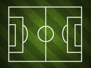 Soccer planning board with grass vignette except lines