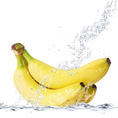 banane splash - obrazy, fototapety, plakaty