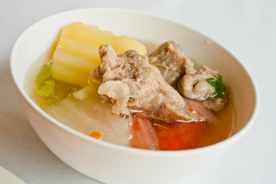 Thai food soup