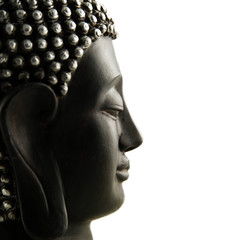 Profil de Bouddha isolé