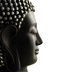 Foto op Plexiglas Boeddha Boeddha profiel geïsoleerd