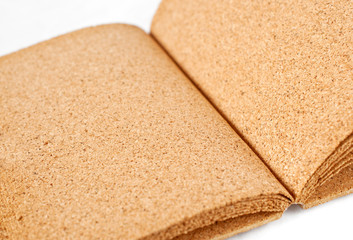 pages of cork notebook
