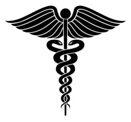Caduceus Medical Symbol II - obrazy, fototapety, plakaty