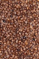 geröstete Kaffeebohnen hochformat