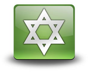 Green 3D Effect Icon "Star Of David"