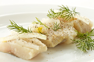 Herring with onions