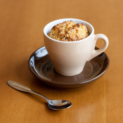 Gluten free muffin in cup