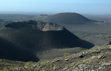 Timanfaya volcano crater