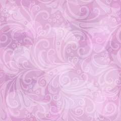 Fototapeta na wymiar Seamless pink floral pattern