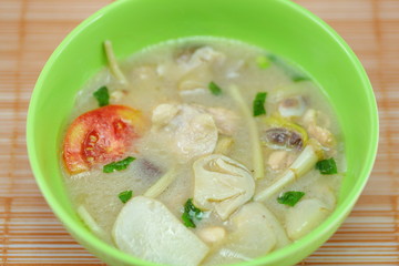 soup galangal chicken