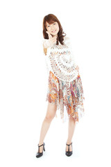 Beautiful young woman. Portrait of asian woman.