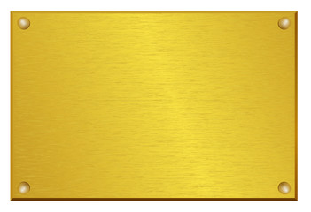 plaque d'entreprise en cuivre et laiton bross&eacute;